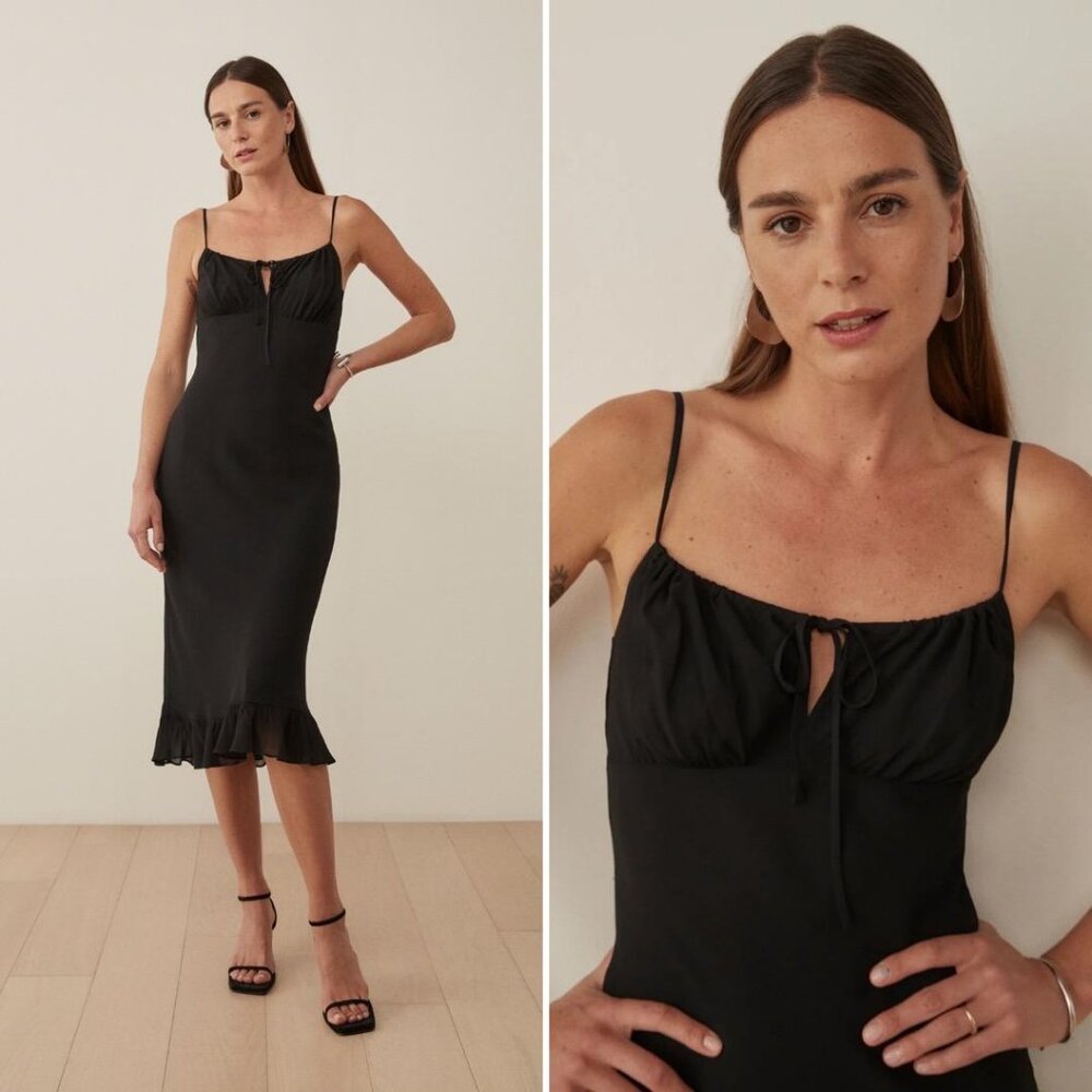 Reformation Maleah Midi Dress Size M Wedding Party